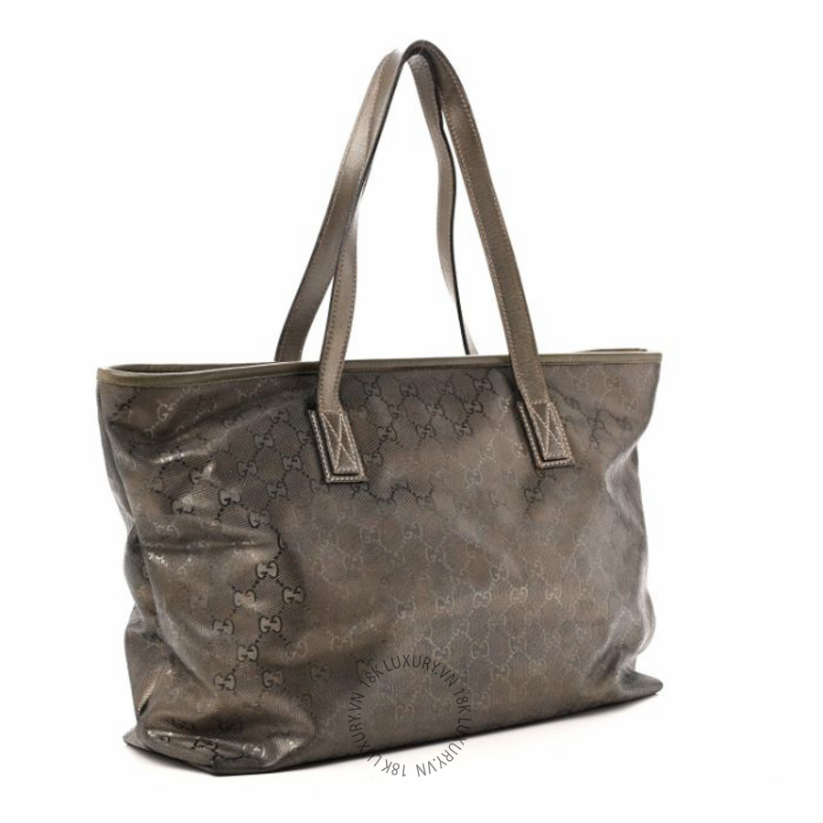 Túi xách Gucci Imprime Monogram Medium Zippered Shopping Tote Pewter NFPG533