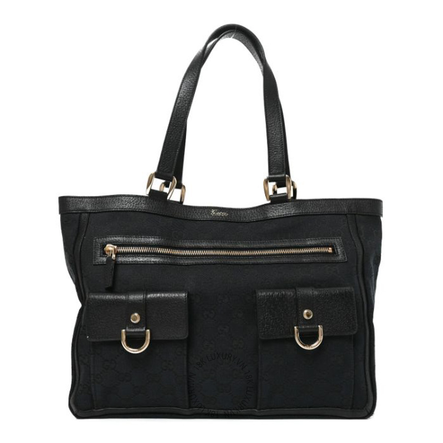 Túi xách Gucci Monogram Abbey D Ring Tote Black GGC258