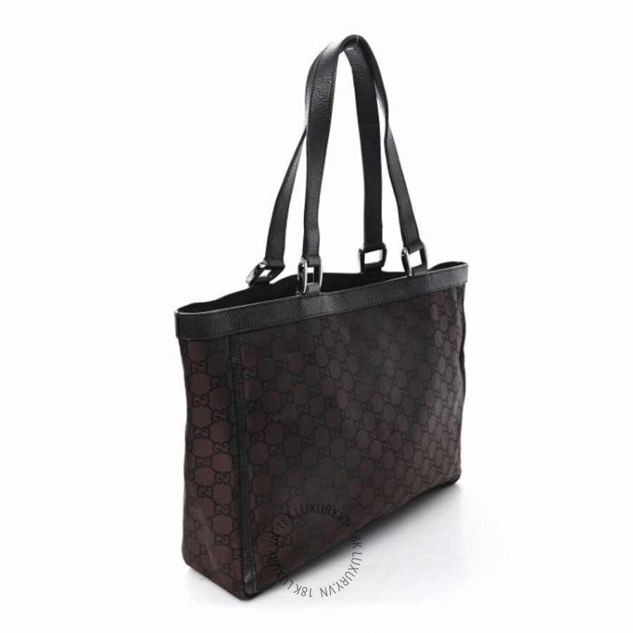 Túi xách Gucci Monogram Abbey D Ring Tote Dark Brown NFPG088