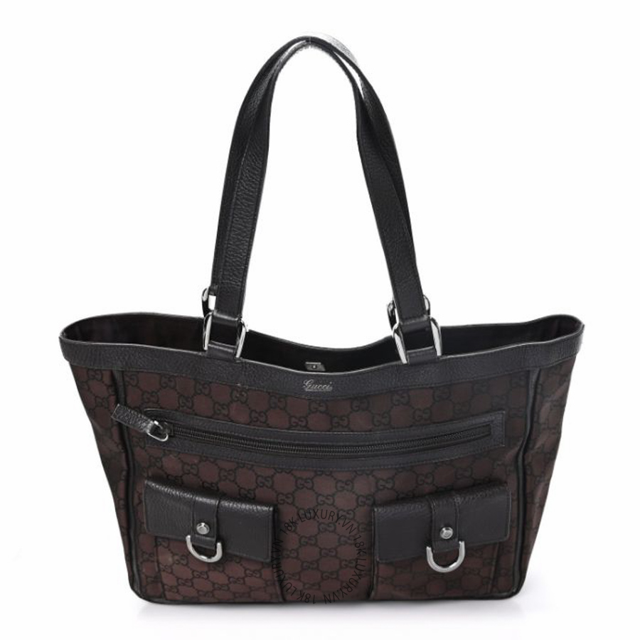 Túi xách Gucci Monogram Abbey D Ring Tote Dark Brown NFPG088