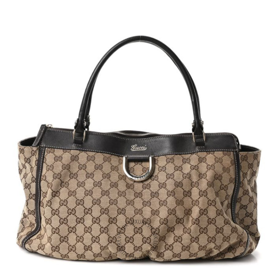 Túi Xách Gucci Monogram D Gold Tote Dark Brown GDCB333