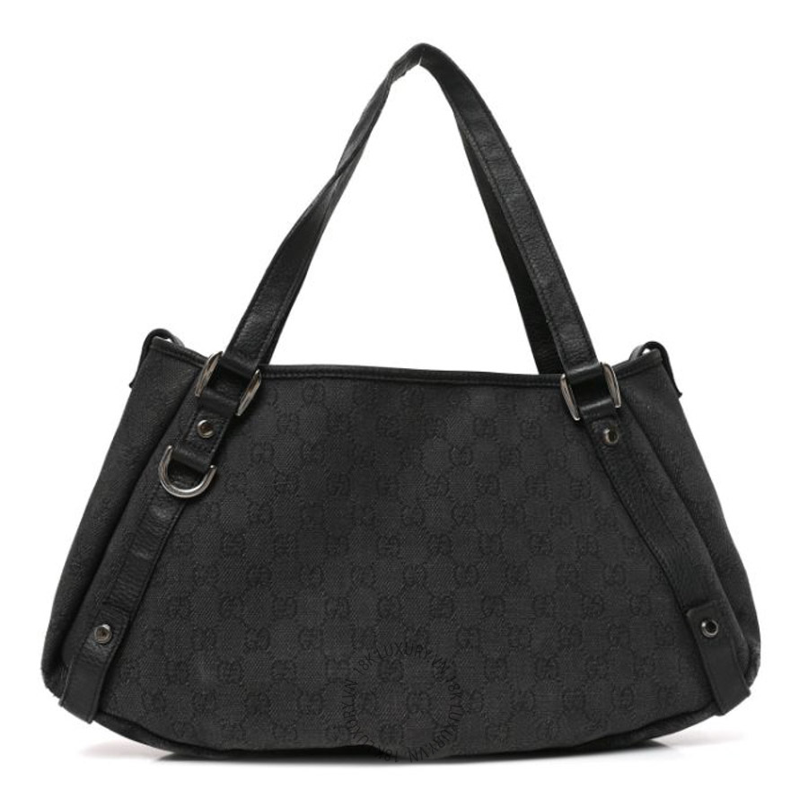 Túi xách Gucci Monogram Denim Medium Abbey Shoulder Bag Black GGC187