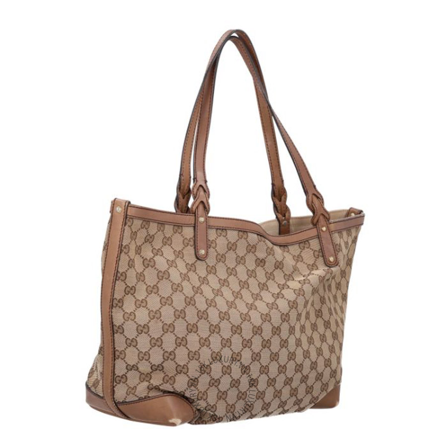 Túi xách Gucci Monogram Large Craft Tote Light Brown GGC333