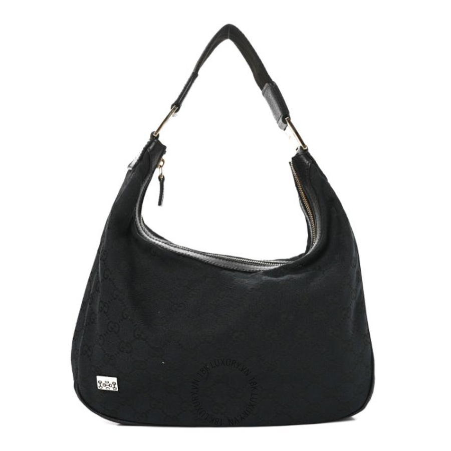 Túi xách Gucci Monogram Medium Pop Hobo Black GGC451