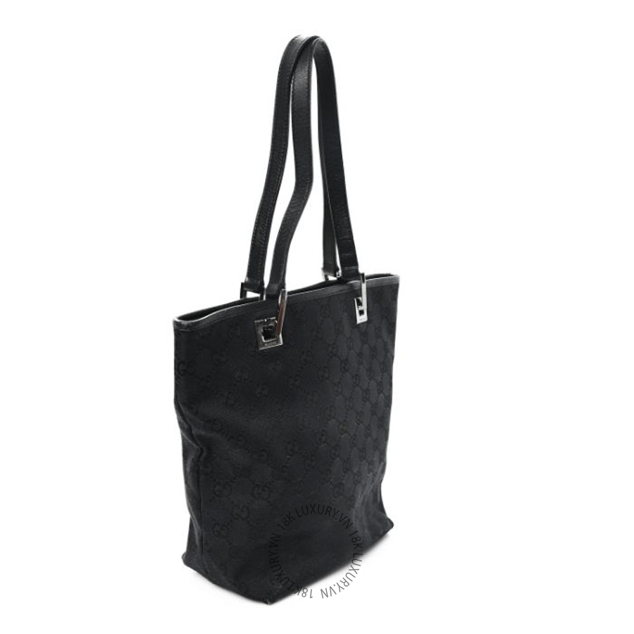 Túi Xách Gucci Monogram Small Bucket Tote Black GDCB114