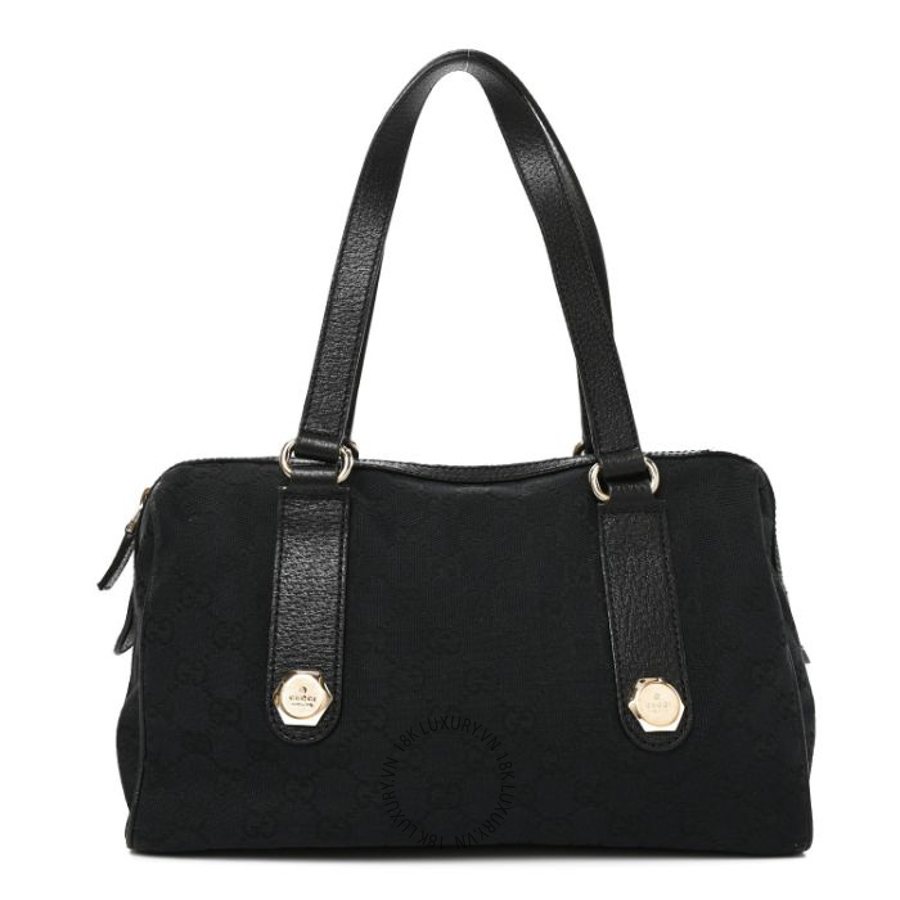 Túi Xách Gucci Monogram Small Charmy Boston Black GDCB339