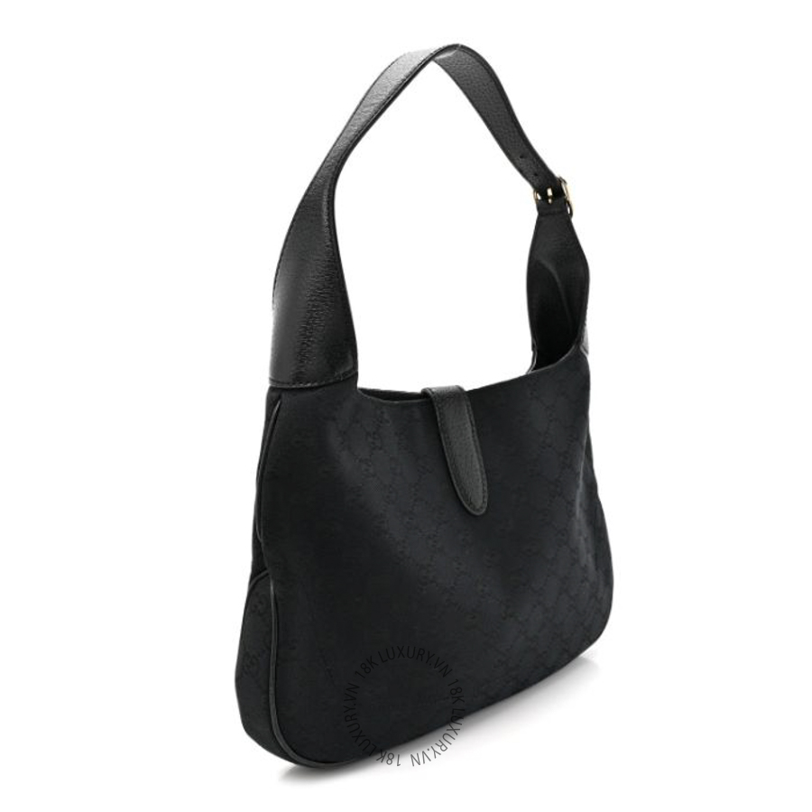 Túi Xách Gucci Monogram Small Jackie O Hobo Black GDCB306
