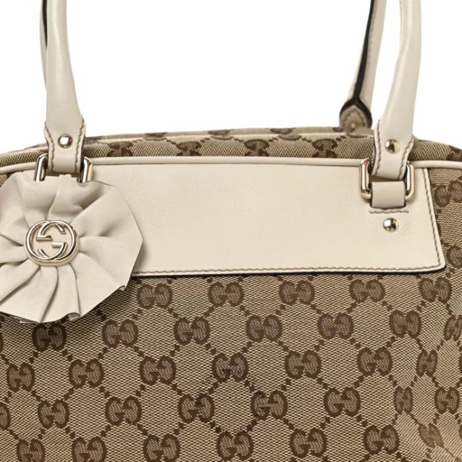 Túi Xách Gucci Monogram Trophy Tote Beige Ebony Mystic White GDCB605 18 Túi Xách Gucci Monogram Trophy Tote Beige Ebony Mystic White GDCB605