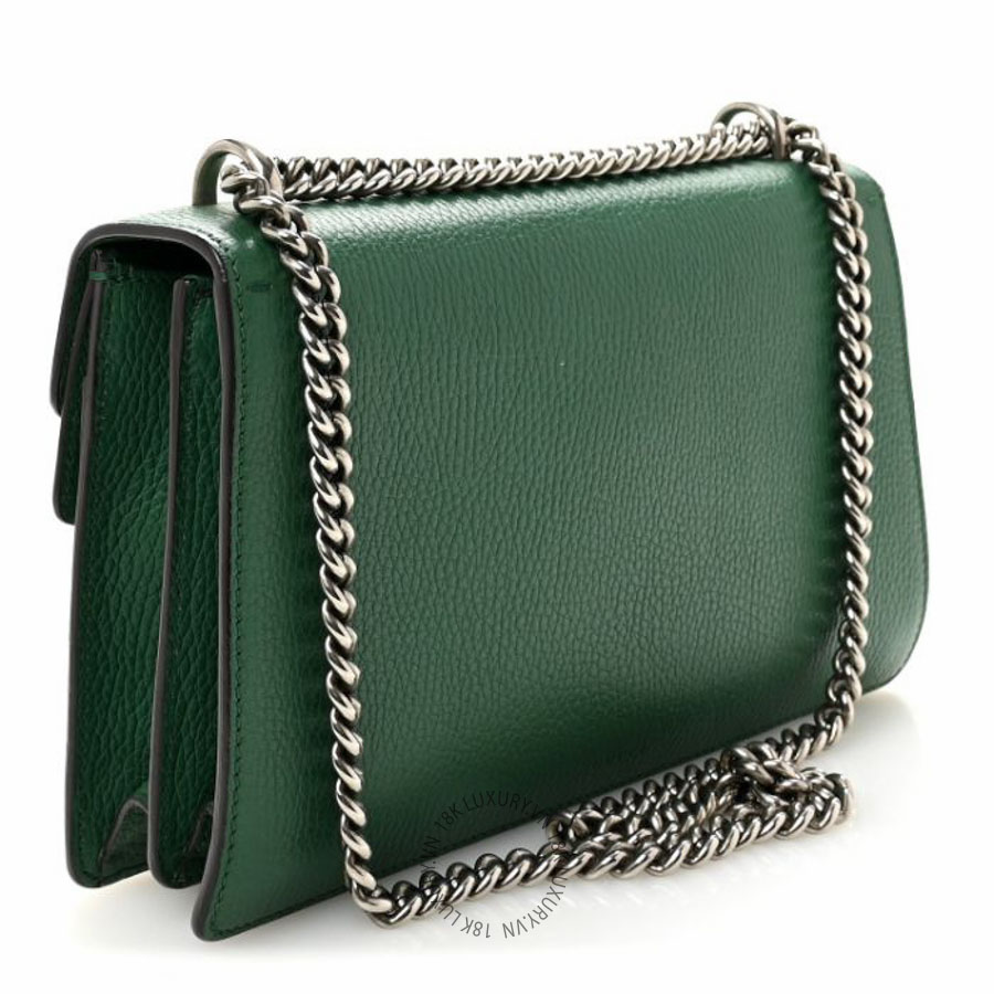 Túi xách Gucci Pebbled Calfskin Small Dionysus Shoulder Bag Emerald NFPG229