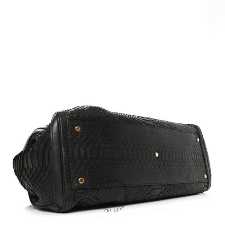 Túi Xách Gucci Snakeskin Large GG Running Tote Black GDCB502 16 Túi Xách Gucci Snakeskin Large GG Running Tote Black GDCB502