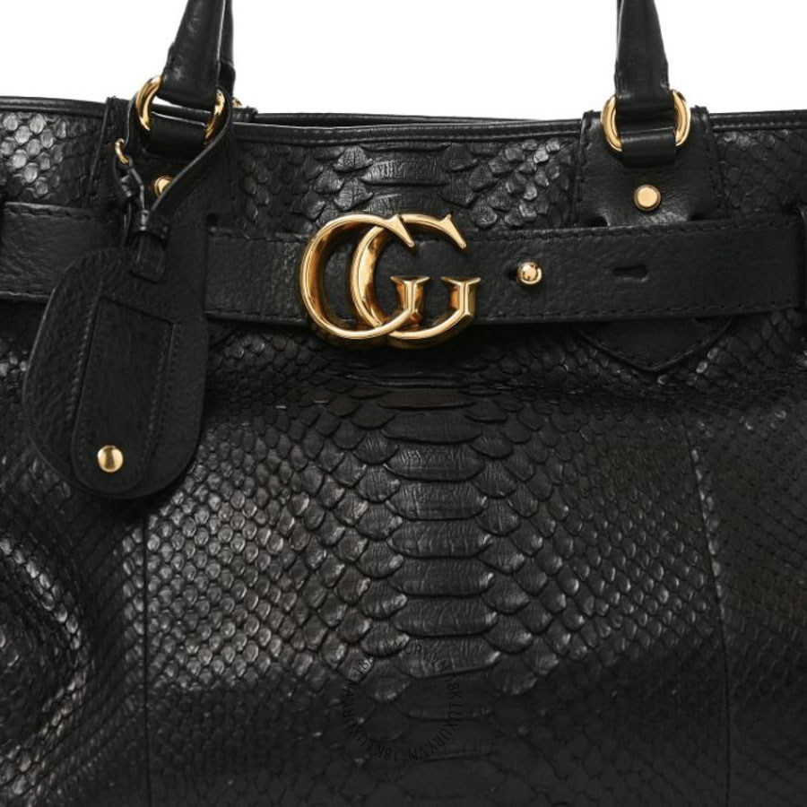 Túi Xách Gucci Snakeskin Large GG Running Tote Black GDCB502 18 Túi Xách Gucci Snakeskin Large GG Running Tote Black GDCB502