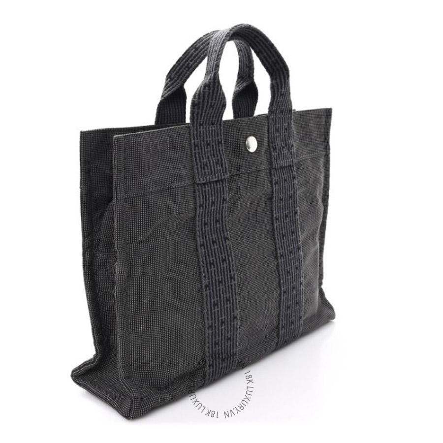 Túi Xách Hermes Canvas Herline PM Tote Grey TMH248