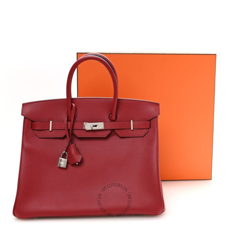 Túi xách Hermes Epsom Birkin 35 Rouge Grenat FPTH260 8 Túi xách Hermes Epsom Birkin 35 Rouge Grenat FPTH260