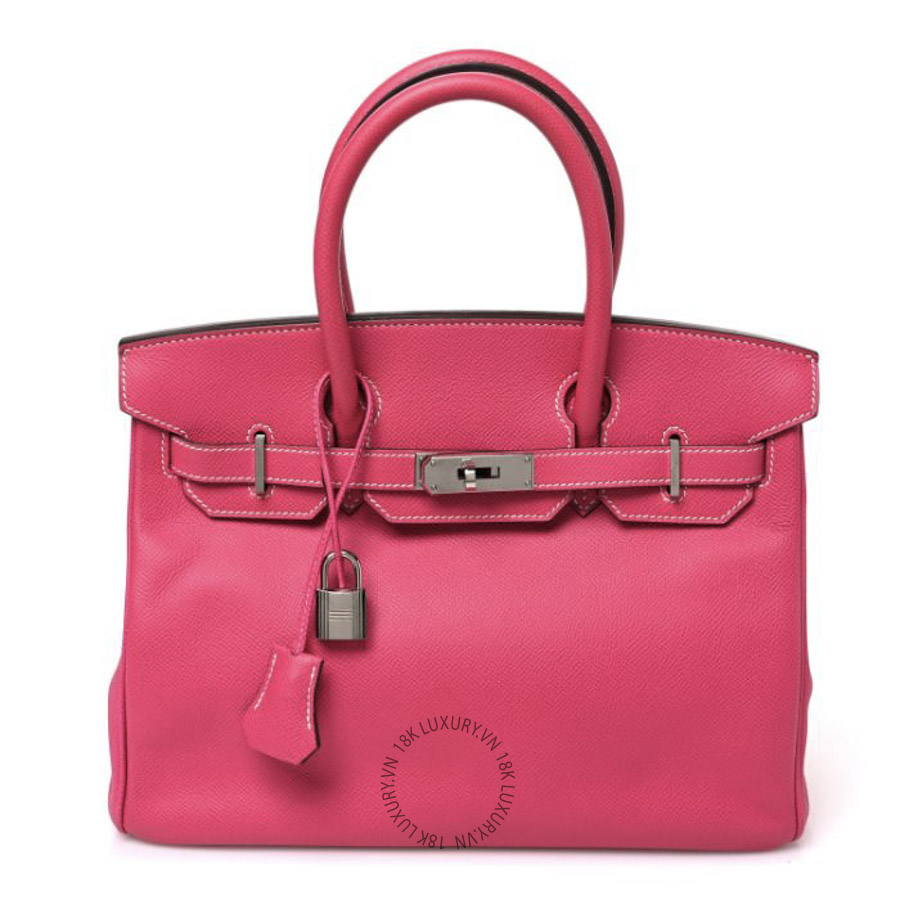 Túi Xách Hermes Epsom Candy Birkin 30 Rose Tyrien Rubis TMH011