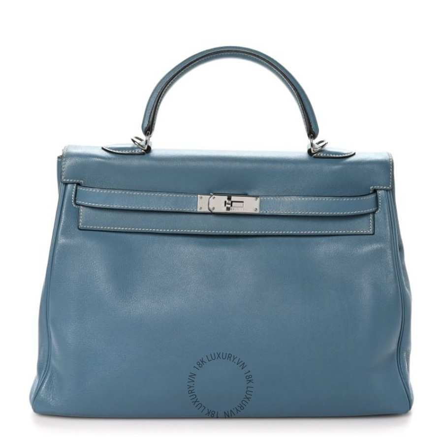 Túi Xách Hermes Swift Kelly Retourne 35 Blue Jean TMH429
