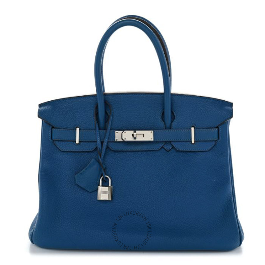 Túi xách Hermes Taurillon Clemence Birkin 30 Mykonos FPTH208