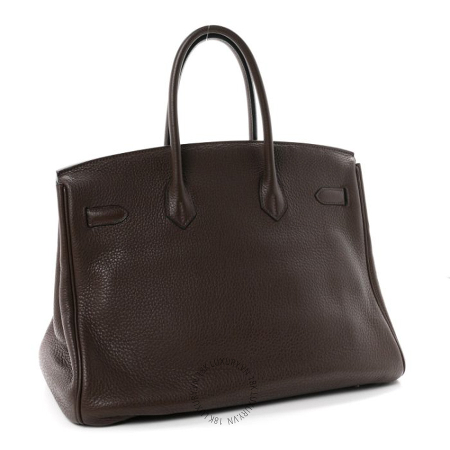 Túi xách Hermes Taurillon Clemence Birkin 35 Cafe FPTH028