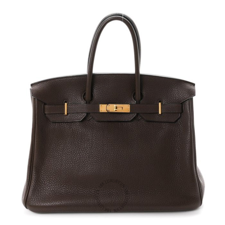 Túi xách Hermes Taurillon Clemence Birkin 35 Cafe FPTH028