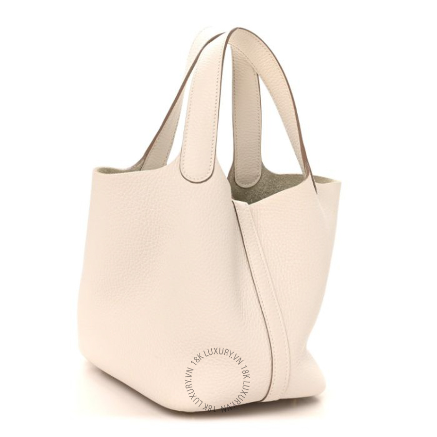 Túi xách Hermes Taurillon Clemence Picotin Lock 18 PM Beige HMT078