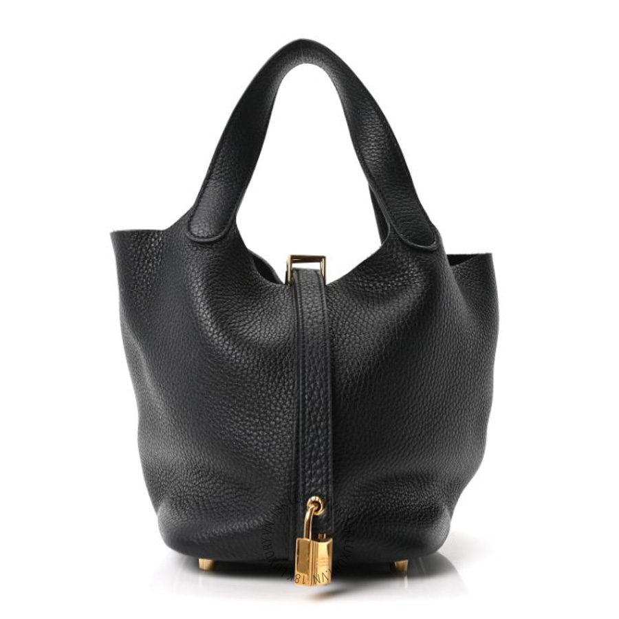 Túi xách Hermes Taurillon Clemence Picotin Lock 18 PM Black HMT039