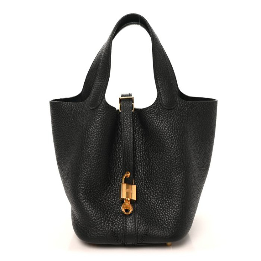 Túi xách Hermes Taurillon Clemence Picotin Lock 18 PM Black HMT051