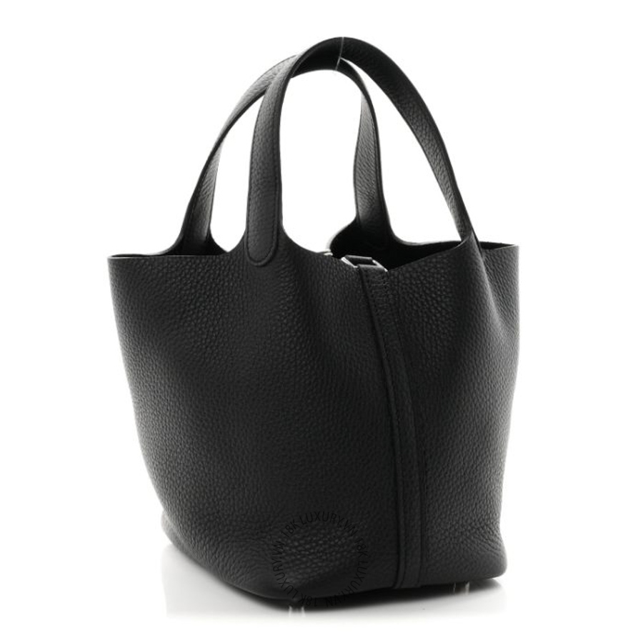 Túi Xách Hermes Taurillon Clemence Picotin Lock 18 PM Black TMH053
