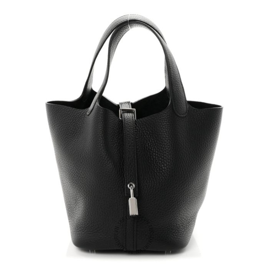 Túi Xách Hermes Taurillon Clemence Picotin Lock 18 PM Black TMH053