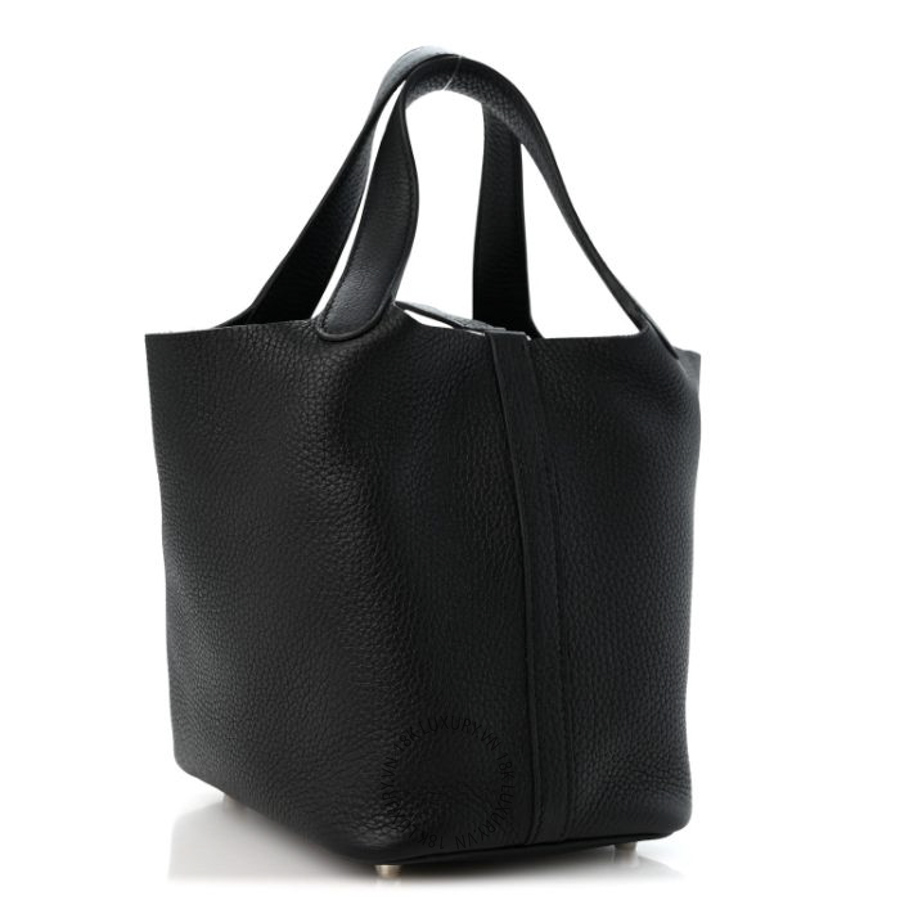 Túi Xách Hermes Taurillon Clemence Picotin Lock 18 PM Black TMH120