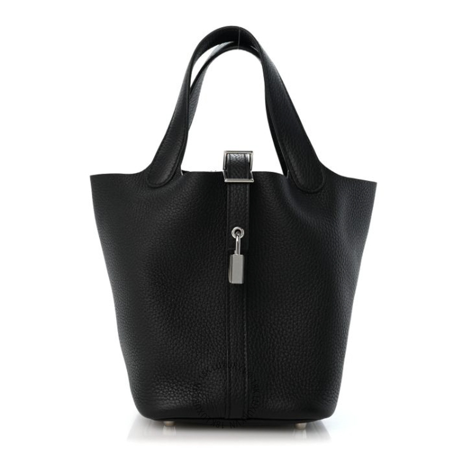 Túi Xách Hermes Taurillon Clemence Picotin Lock 18 PM Black TMH120
