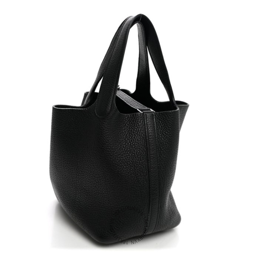 Túi Xách Hermes Taurillon Clemence Picotin Lock 18 PM Black TMH361