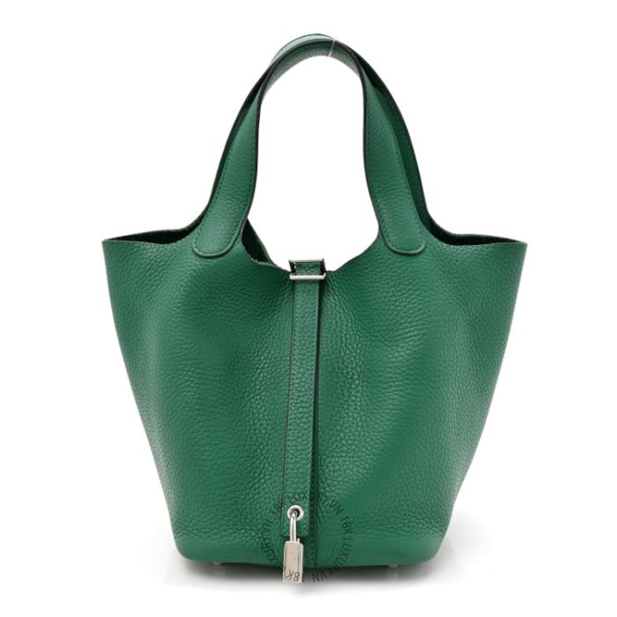 Túi xách Hermes Taurillon Clemence Picotin Lock 18 Vert Vertigo HMT160