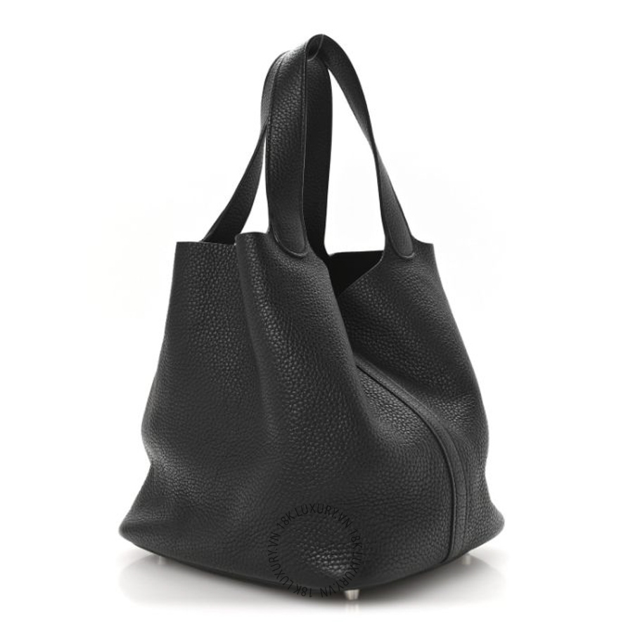 Túi Xách Hermes Taurillon Clemence Picotin Lock 22 MM Black TMH081