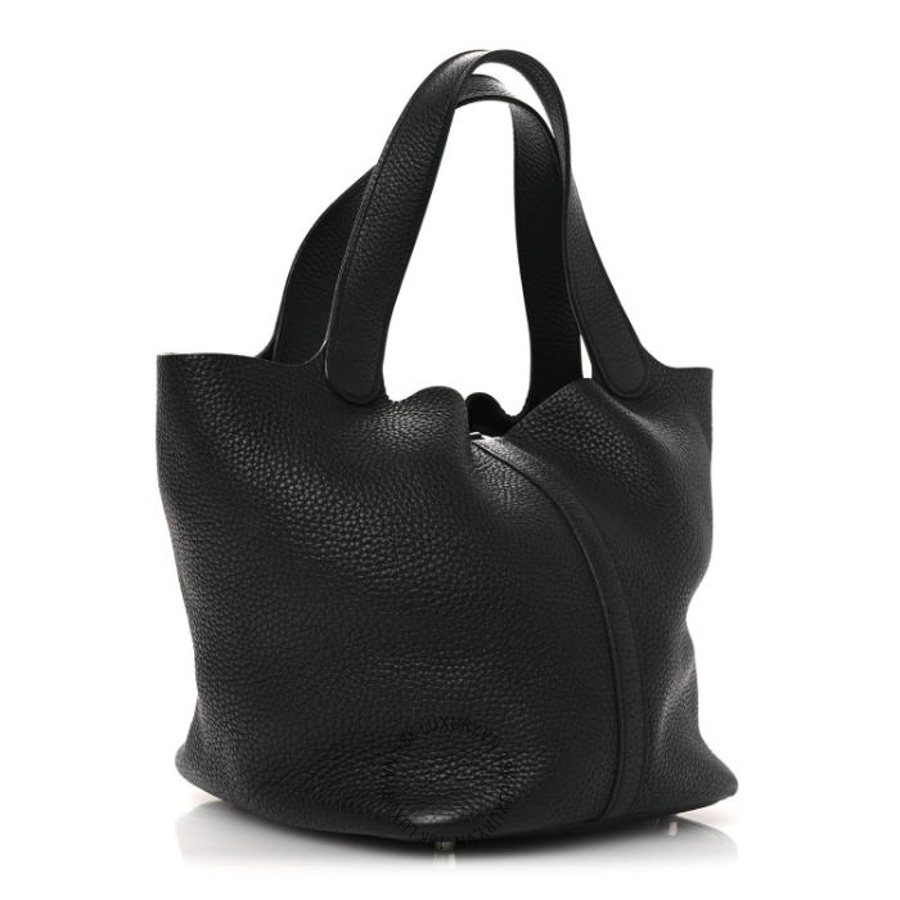 Túi Xách Hermes Taurillon Clemence Picotin Lock 22 MM Black TMH082