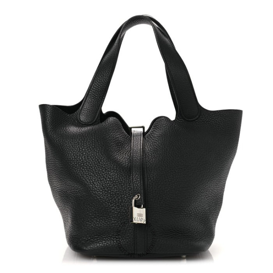 Túi Xách Hermes Taurillon Clemence Picotin Lock 22 MM Black TMH082