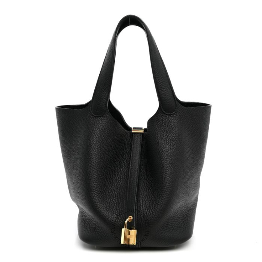 Túi Xách Hermes Taurillon Clemence Picotin Lock 22 MM Black TMH171