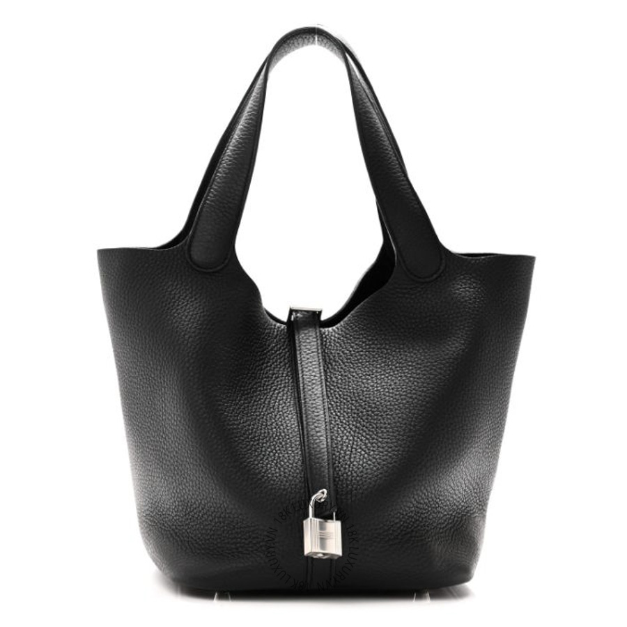 Túi Xách Hermes Taurillon Clemence Picotin Lock 22 MM Black TMH441