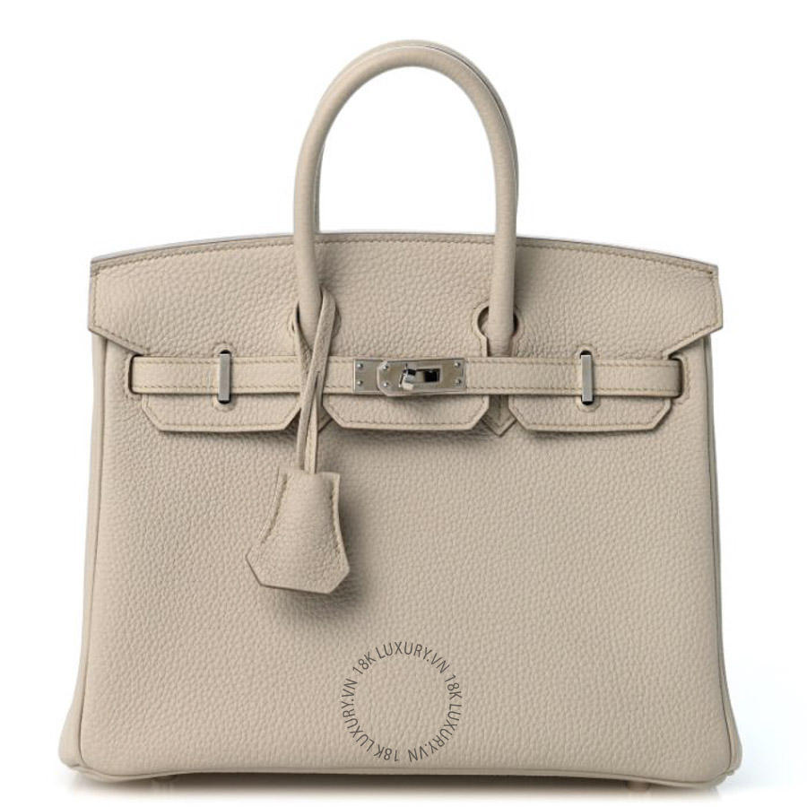 Túi Xách Hermes Togo Birkin 25 Beton TMH050