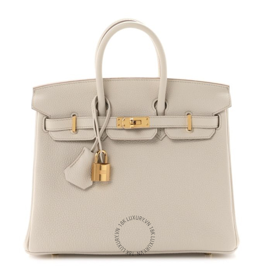 Túi Xách Hermes Togo Birkin 25 Beton TMH096