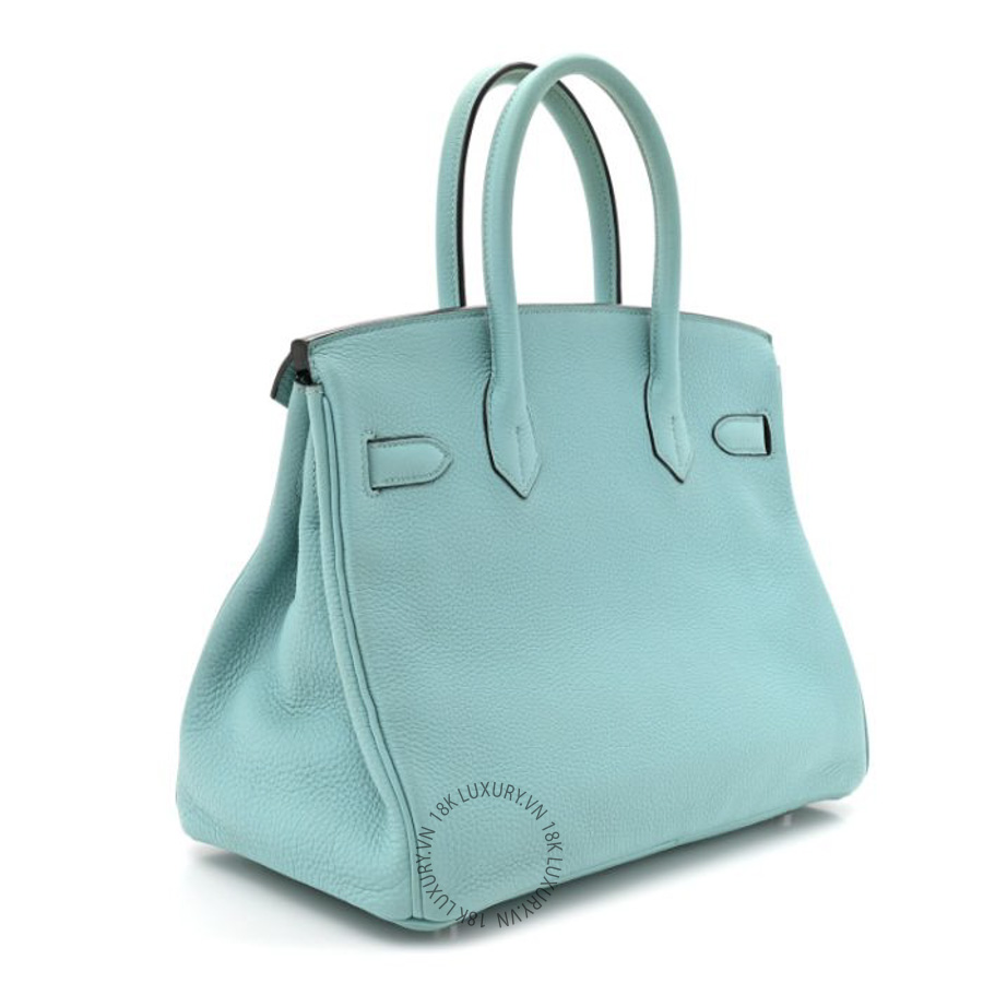 Túi Xách Hermes Togo BIRKIN 30 Bleu Atoll TMH433