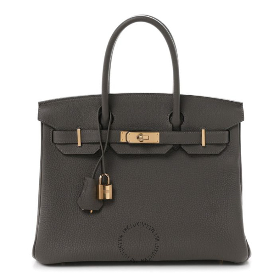 Túi xách Hermes Togo Birkin 30 Gris Meyer FPTH060