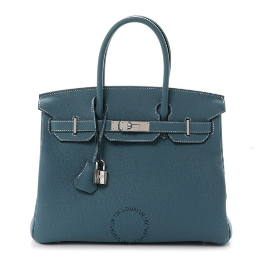 Túi Xách Hermes Togo Birkin 30 New Bleu Jean TMH026
