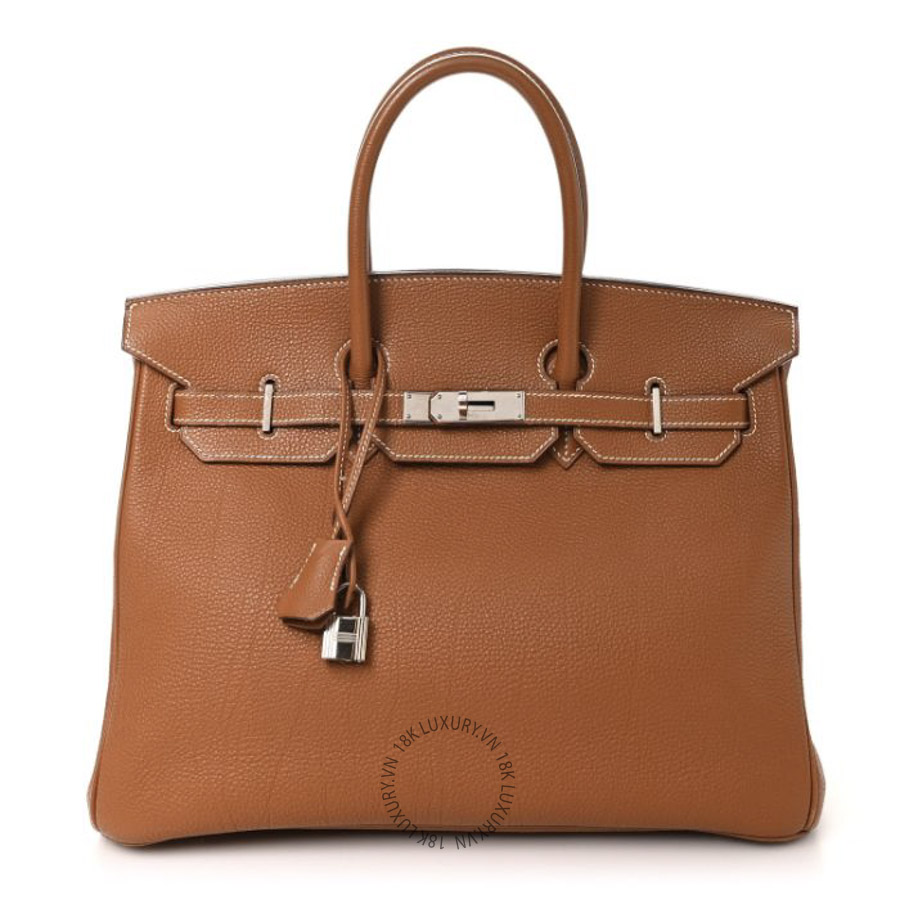 Túi Xách Hermes Togo Birkin 35 Gold TMH423