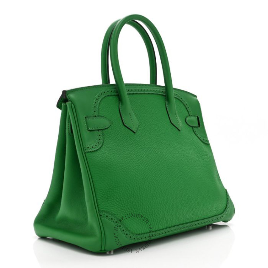 Túi xách Hermes Togo Swift Ghillies Birkin 30 Bambou HMT098