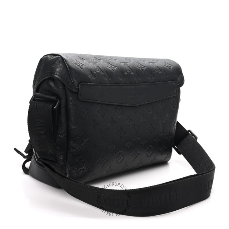 Túi Xách Louis Vuitton Calfskin Monogram Shadow Messenger Voyager PM Black MNGR129