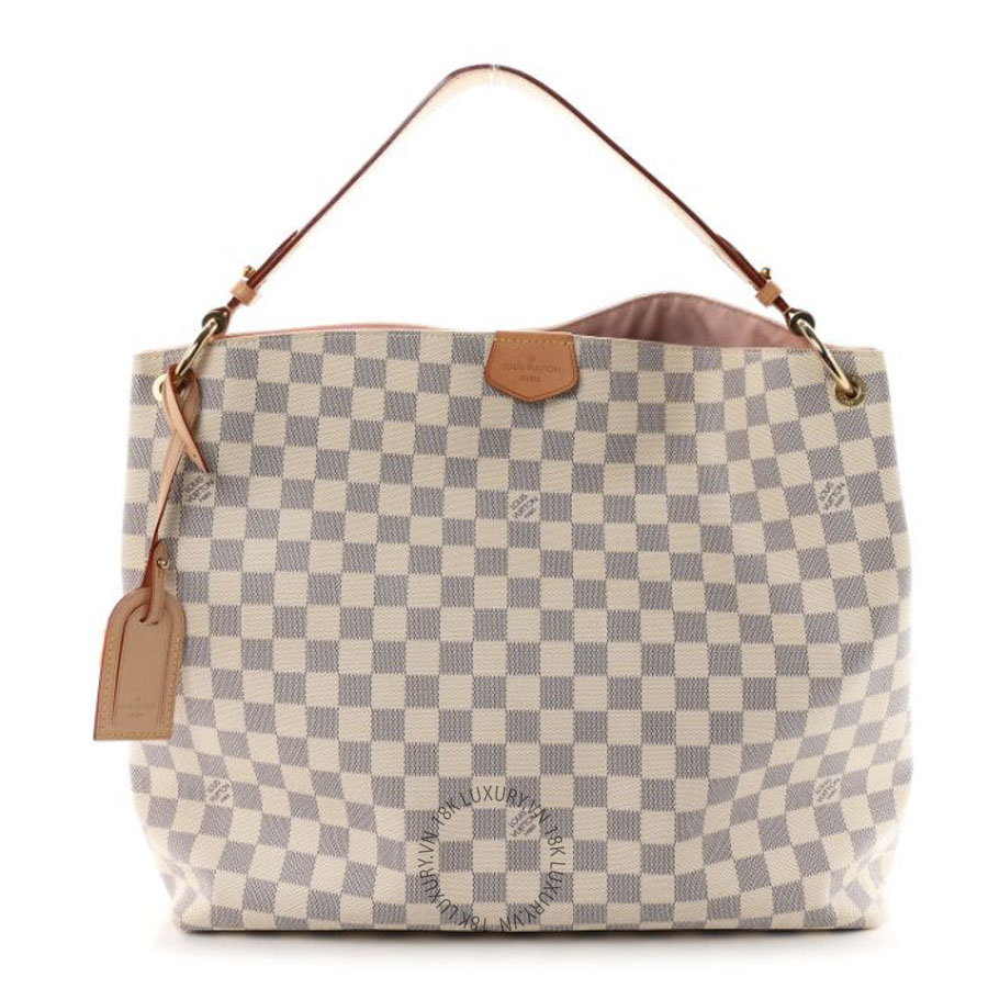 Túi Xách Louis Vuitton Damier Azur Graceful MM Rose Ballerine MNGR649