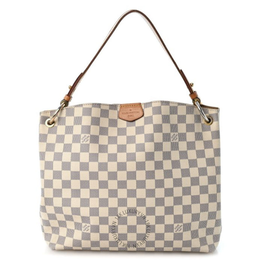 Túi Xách Louis Vuitton Damier Azur Graceful PM Beige MNGR436