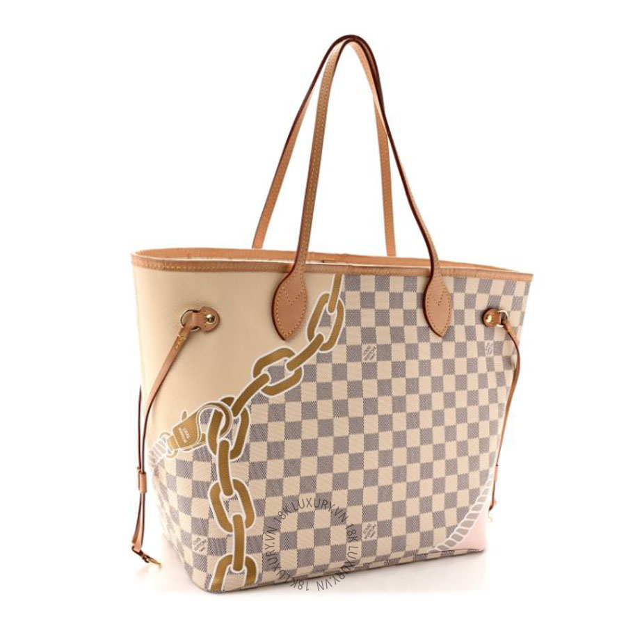 Túi xách Louis Vuitton Damier Azur Nautical Neverfull MM FPNG664