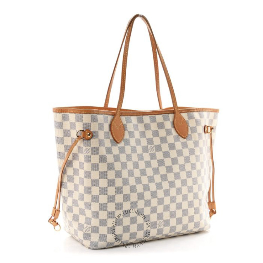 Túi Xách Louis Vuitton Damier Azur Neverfull MM NSBD150