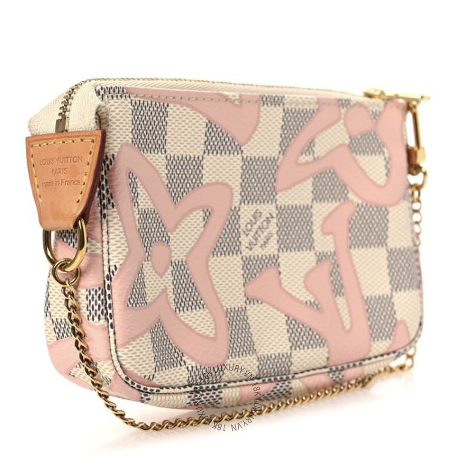 Túi Xách Louis Vuitton Damier Azur Tahitienne Mini Pochette Accessories NSBD278