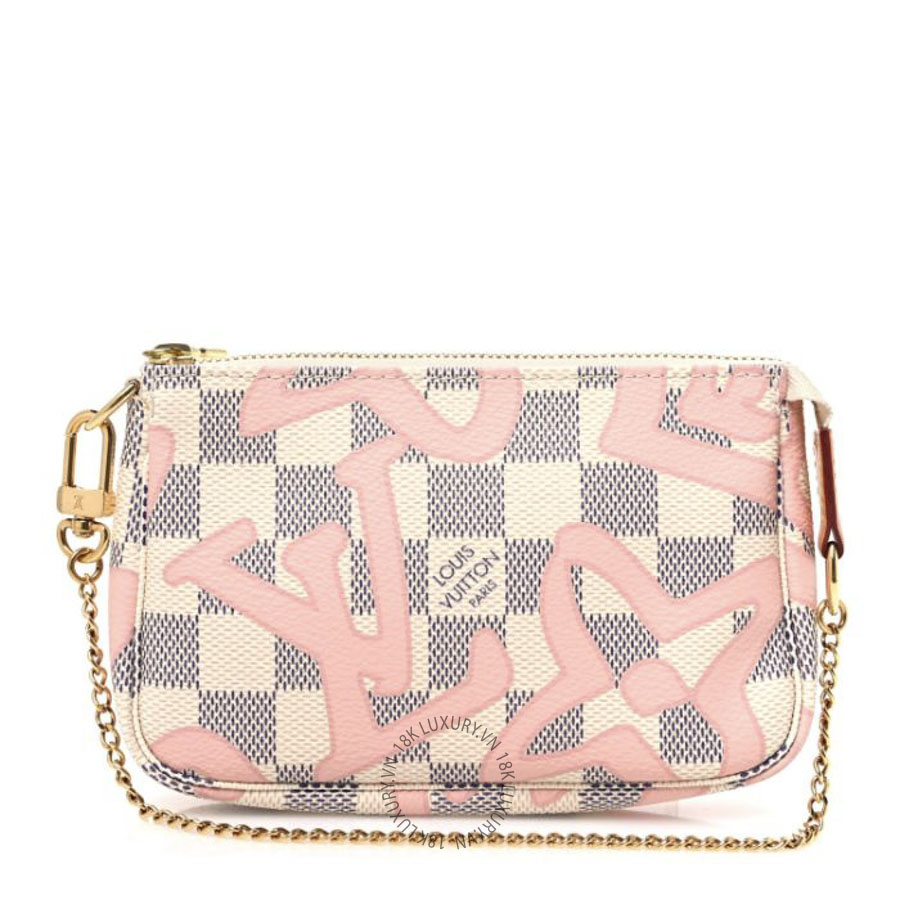 Túi Xách Louis Vuitton Damier Azur Tahitienne Mini Pochette Accessories NSBD668